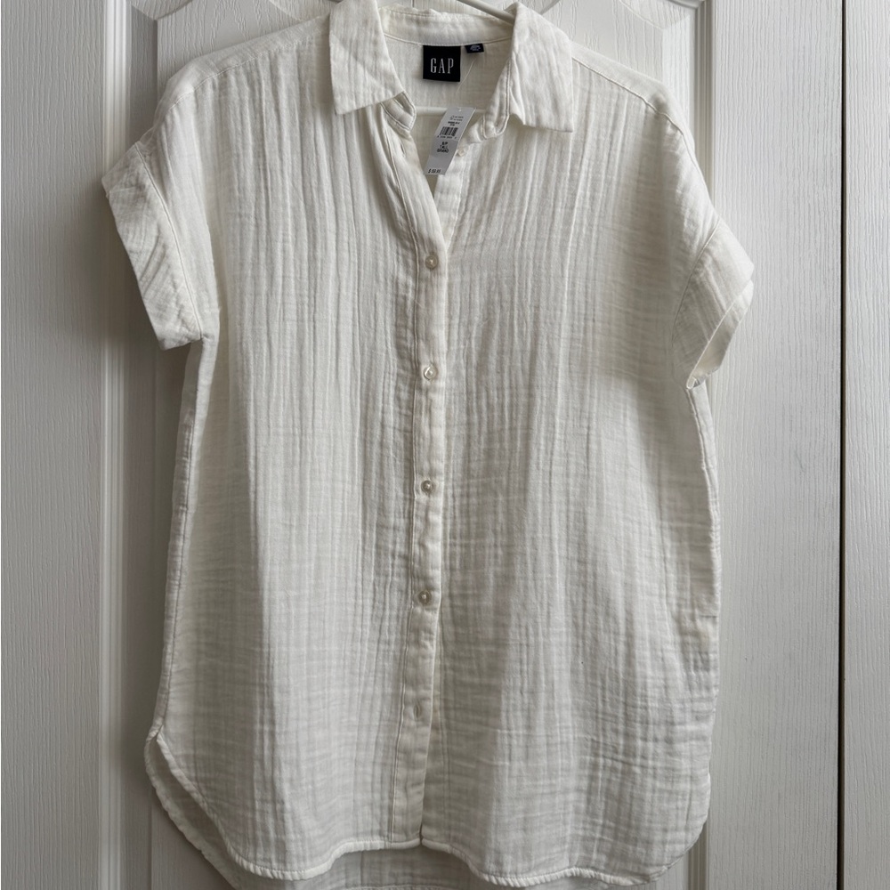 NWT GAP gauze shirt